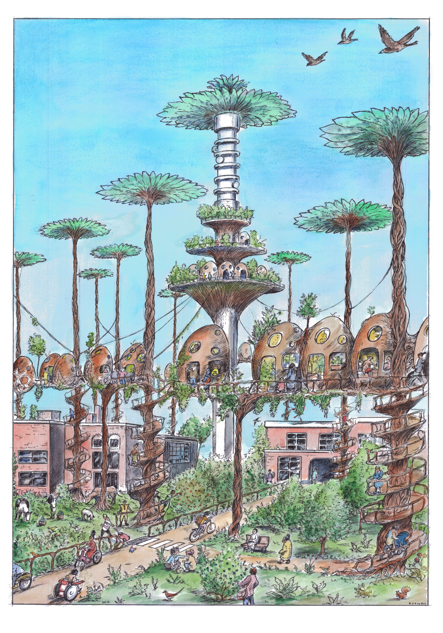 Biophilic-design-towers-city