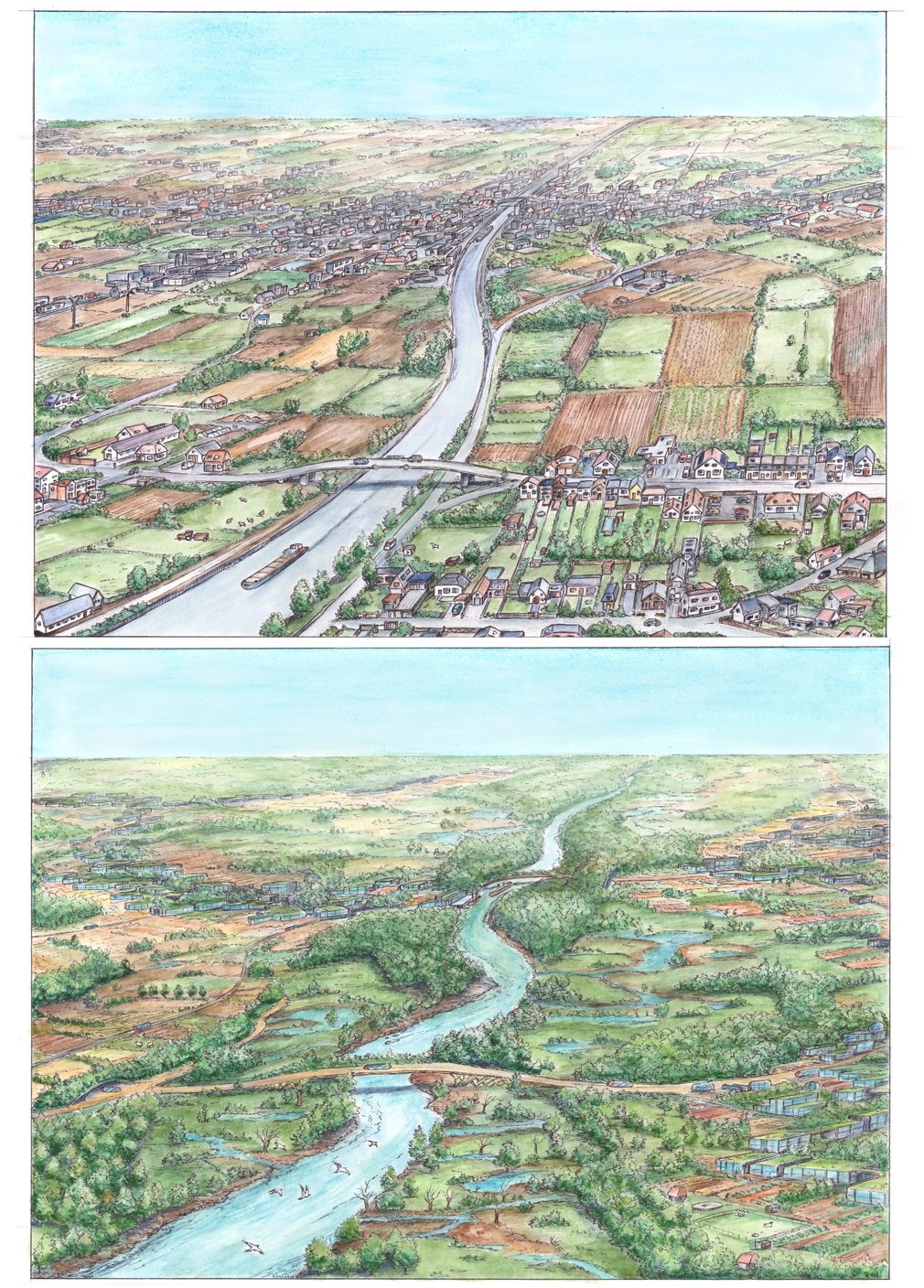 River-landscape-before-after
